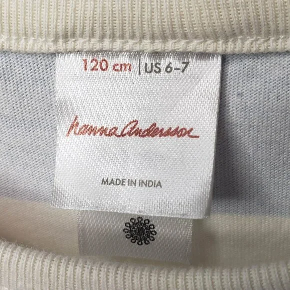 Hanna Andersson Girls Modern Geo Multi Color Tank Dress 6 to7 - Picture 4 of 7